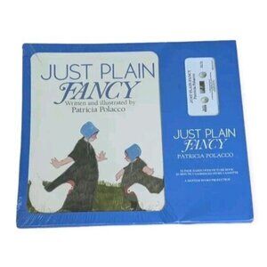 NOS Just Plain Fancy Cassette 1990 Hardcover Patricia Polacco Book Sealed Vtg
